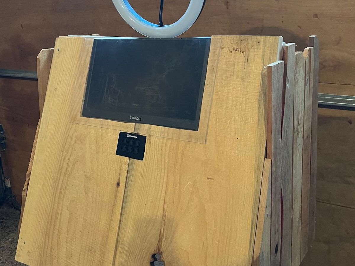 Photo “Booth” build – aka the “Memory Shack” because of how janky it looked