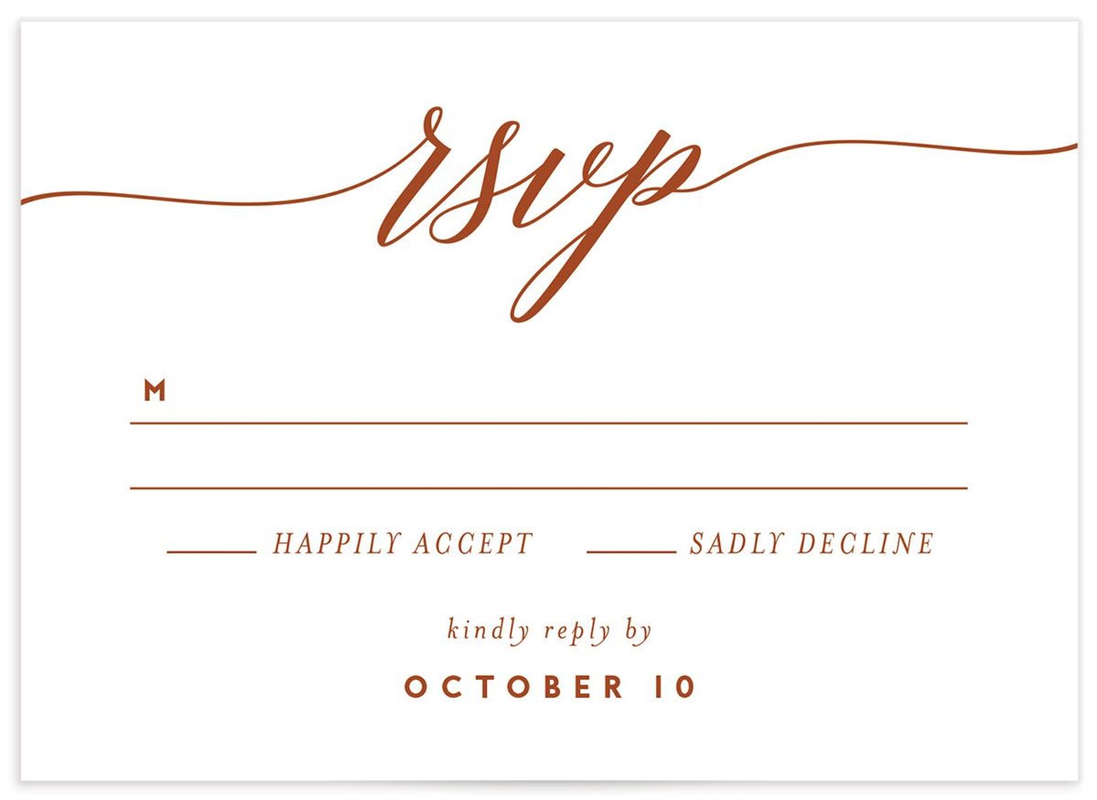RSVP cards from The Knot